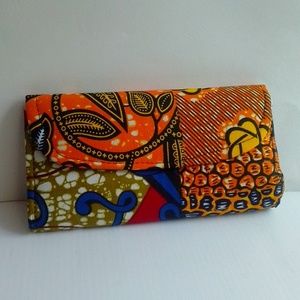 Like new African Print  beautiful  colors Clutch